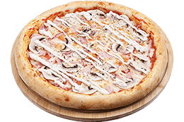 Пицца Цезарь Карбонара Пицца Цезарь Карбонара